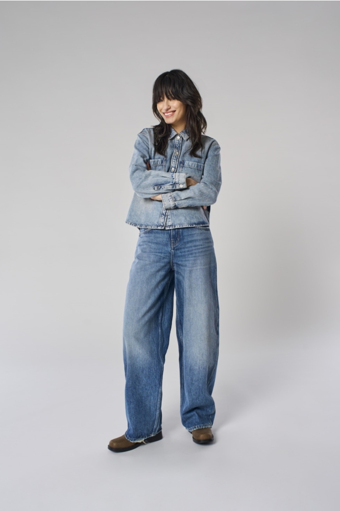 ONLTAYLOR HW BARREL DB DNM TAI466 N 15352198 Dark Blue Denim